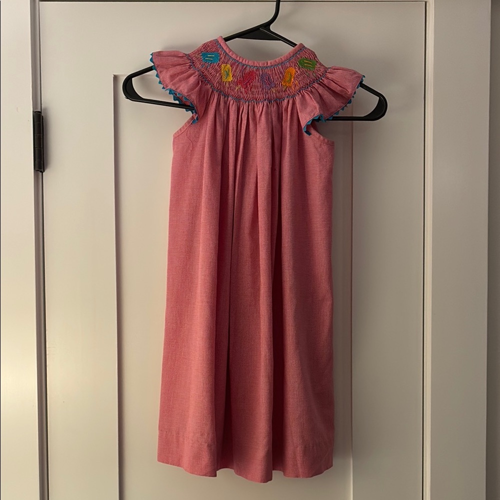 Pink Ruched Sleeveless Sundress